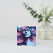 D'appel Carte de visite Whimsical d'affichage de l'oreille (Debout devant)