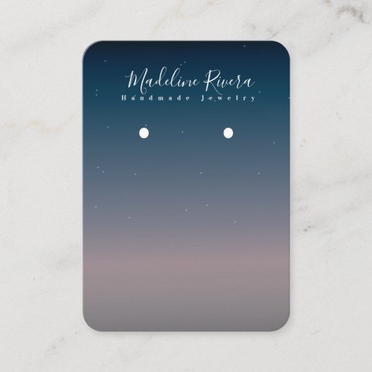 D'appel Carte d'écran d'oreille Sky Blue Gradient faite à  (Devant)