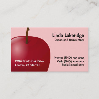 D'appel Carte d'information de contact de maman d'Apple