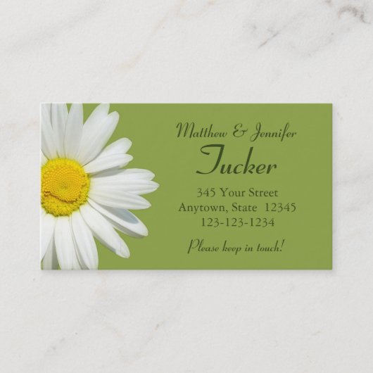 D'appel Carte d'information de contact de mariée et de cha (Devant)