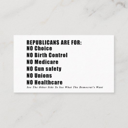 D'appel Carte d'information de vote (Dos)