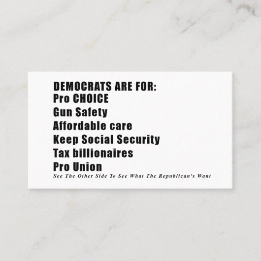 D'appel Carte d'information de vote (Devant)