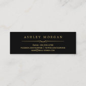 D'appel Carte d'insertion de diplôme Floral Black White St (Dos)