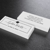 D'appel Carte d'insertion de graduation noir simple Script