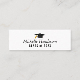 D'appel carte d'insertion de nom de remise de diplôme élég