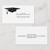 D'appel Carte d'insertion élégante de la carte de nom de d (Devant / Derrière)