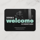 D'appel Carte d'invitation de bienvenue à l'église Modèle (Devant)