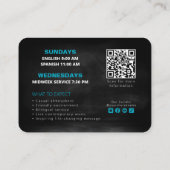 D'appel Carte d'invitation modèle pour l'église Join Us (Dos)