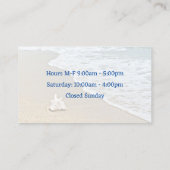 D'appel Carte double face pour entreprise de Junonia Beach (Dos)