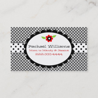 D'appel Carte faite sur commande noire et blanche trop