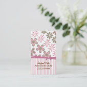 D'appel Carte faite sur commande rose et Brown élégante de (Debout devant)