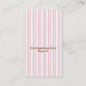D'appel Carte faite sur commande rose et Brown élégante de (Dos)