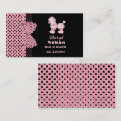 D'appel Carte française rose chic de maman de caniche (Devant / Derrière)