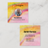 D'appel Carte Instagram tendance (Devant / Derrière)