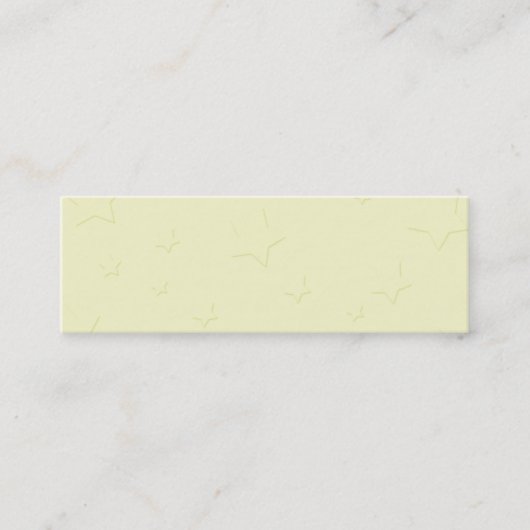 D'appel Carte maigre de profil d'étoiles (Devant)