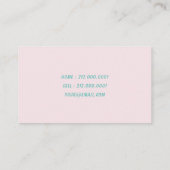 D'appel Carte mère couleur d'aquarelle rose fleur cerisier (Dos)