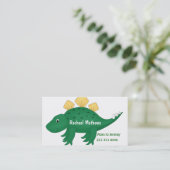 D'appel Carte mère Dinosaur Carton Vert (Debout devant)