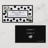 D'appel Carte mère Edelweiss noir et blanc (Devant / Derrière)