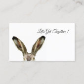 D'appel Carte mère lapin d'aquarelle mignonne (Dos)