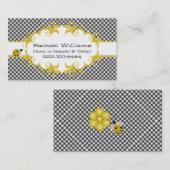 D'appel Carte mère personnalisée À damiers noir et blanc (Devant / Derrière)