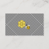 D'appel Carte mère personnalisée À damiers noir et blanc (Dos)