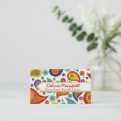 D'appel Carte mère personnalisée Paisley colorée (Debout devant)