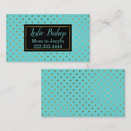 D'appel Carte mère Pointe Or Chic Moderne (Devant / Derrière)