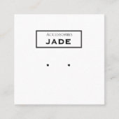 D'appel carte modifiable pour boucles d'oreilles (Devant)