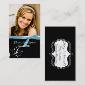 D'appel Carte noire et blanche de représentant d'obtention (Devant / Derrière)