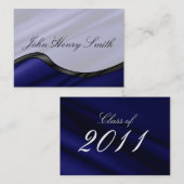 D'appel Carte nominative d'obtention du diplôme, vague en (Devant / Derrière)