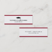 D'appel Carte nominative rouge de casquette d'obtention du (Devant / Derrière)