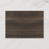 D'appel Carte personnalisée de conseil de mariage - bois (Dos)