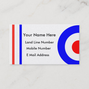 D'appel Carte personnelle de contact de rétro scooter de