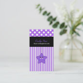 D'appel Carte pourpre et blanche élégante de maman (Debout devant)