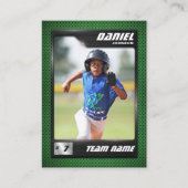 D'appel Carte PRO Baseball avec carte de commerce Stats Pl (Devant)