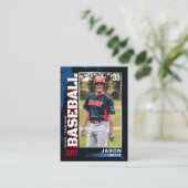 D'appel Carte PRO Baseball avec carte de commerce Stats Pl (Debout devant)