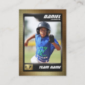 D'appel Carte PRO Baseball avec carte de commerce Stats Pl (Devant)