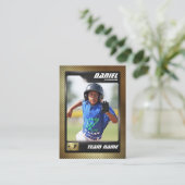 D'appel Carte PRO Baseball avec carte de commerce Stats Pl (Debout devant)