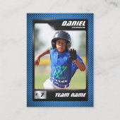 D'appel Carte PRO Baseball avec carte de commerce Stats Pl (Devant)