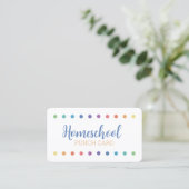 D'appel Carte Rainbow Dot Homesschool Punch (Debout devant)