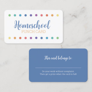 D'appel Carte Rainbow Dot Homesschool Punch