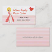 D'appel Carte réseau Blond Princess Maman (Devant / Derrière)