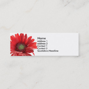 D'appel Carte rouge de contact de marguerite de Gerber