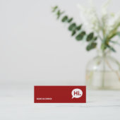 D'appel Carte rouge moderne de profil (Debout devant)