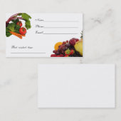 D'appel Carte végétale 3 de contact (Devant / Derrière)