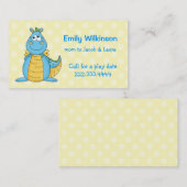 D'appel Cartoon coloré Dragon carte maman (Devant / Derrière)