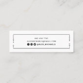 D'appel Classe blanche moderne de la carte de nom de gradu (Dos)