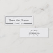 D'appel Classe de frontière de carte nominative de (Devant / Derrière)