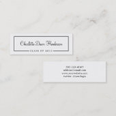 D'appel Classe de frontière de carte nominative de (Devant / Derrière)