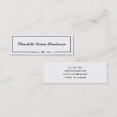 D'appel Classe de frontière de carte nominative de (Devant / Derrière)